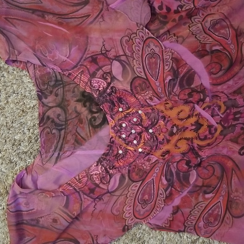 Pink Floral Top - Picture 2 of 9